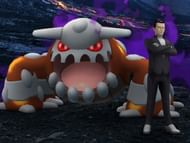 Giovanni with Shadow Heatran (Image via Niantic)